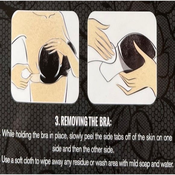 🔥On Sale limited time🆕U - Plunge Push Up Bra Backless, Strapless, Adhesive Bra - Picture 8 of 16